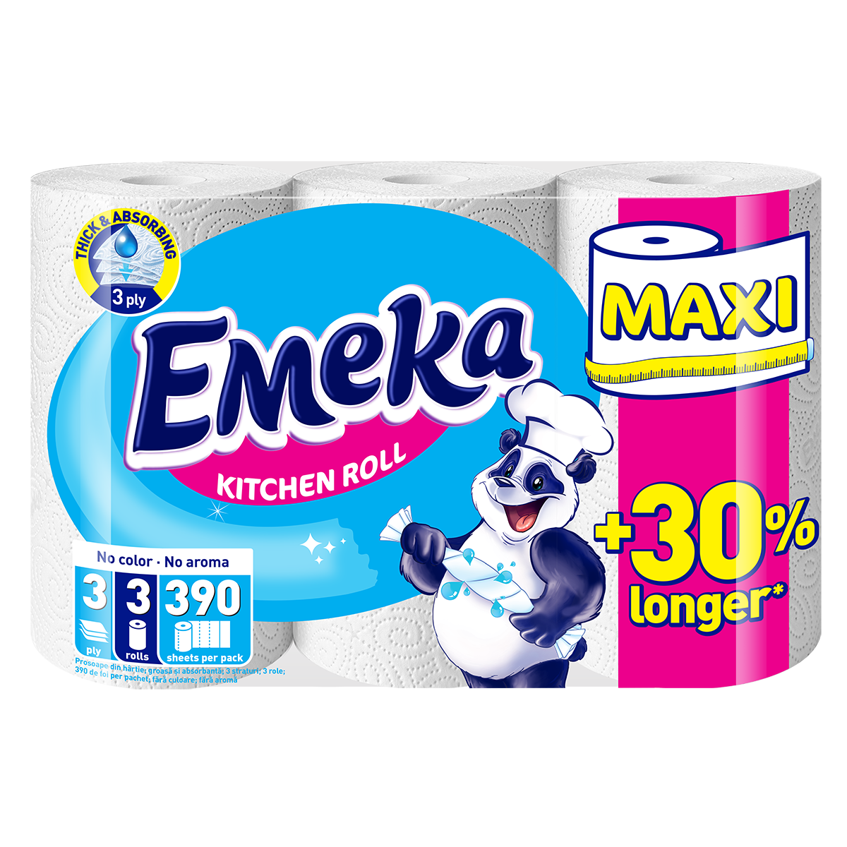 Emeka KR MAXI 3 Rolls White